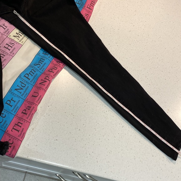 J CREW JEANA PULL-ON TOOTHPICK skinny 31T tall black grey stretch - Picture 3 of 5